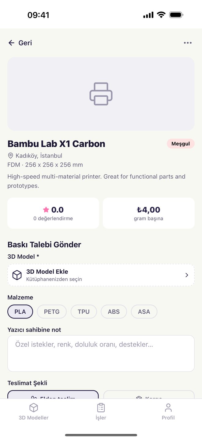 Talebini gönder